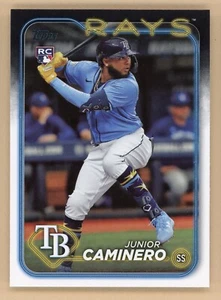 2024 Topps Serie 2 Junior Caminero RC #628 - Tampa Bay Rays - Foto 1 di 2