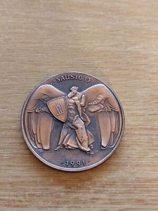 Moneta medaglia ricordo 13 Sausio lituana lietuva buvom esame ir busim - Foto 1 di 2