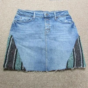WOMENS OLD NAVY UPCYCLED DENIM SKIRT SIZE 14/ 32 WAIST SIZE SKU U00039 - Picture 1 of 8