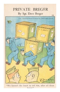 Postcard Private Breger Military Humor Carrying Mail - Picture 1 of 2