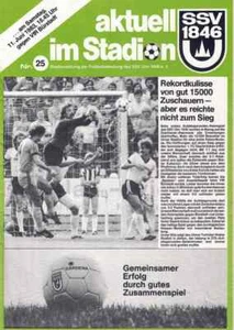Fussball-Programmheft   82/83   Aufstieg   SSV Ulm 1846 - VfR Bürstadt - Bild 1 von 1