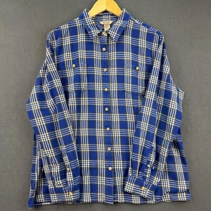 Camicia Duluth Trading Co uomo XL quadri flanelle manica lunga cotone spesso outdoor - Foto 1 di 9