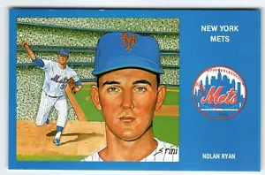 1969 NY Mets Baseball Postkarte Susan Rini Nolan Ryan unbenutzt limitierte Auflage - Bild 1 von 2
