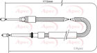 Handbrake Cable Fits Citroen C3 Mk1 1.4d Rear 02 To 05 Hand Brake Parking 4745v0