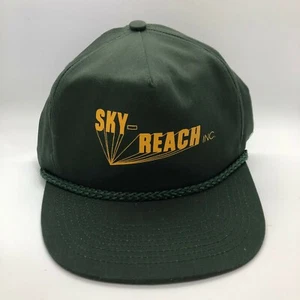 Sky-Reach Inc Construction Roped Brim New Hudson Michigan Green Snapback  - Picture 1 of 3