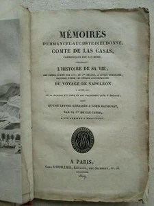 MEMOIRES DE LAS CASAS, relation Ste Hélène, 1819. E.O. - Picture 1 of 12