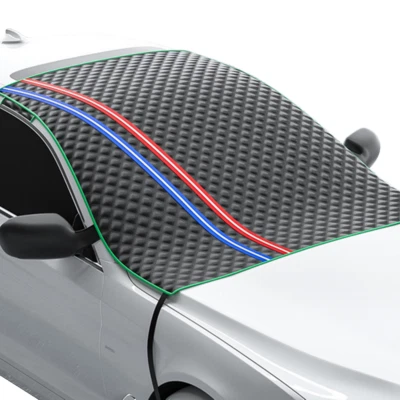 Winter Car Windshield Snow Cover Ice Frost Shield Sun Shade Windproof Protector - Image 1 of 4