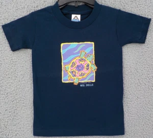 NAVY BLUE GRAPHIC T-SHIRT YOUTH SZ XS (2/4) SEA TURTLE WISCONSIN DELLS NWOT - Picture 1 of 11