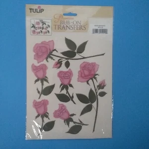 Tulip Premium Rub On Transfers Rose Borders - Picture 1 of 2