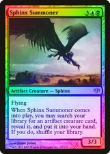 Sphinx Summoner FOIL Conflux PLD Artifact Blue Black Rare MAGIC CARD ABUGames
