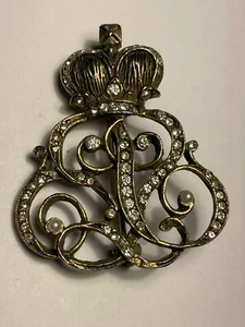 Vintage DeNicola Rhinestone Brooch - Picture 1 of 6