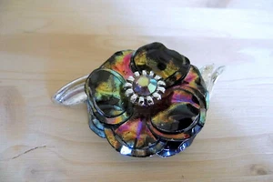 Elegant Original Californian Vintage 1950s Floral Rhinestone Pin - Picture 1 of 3