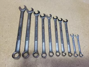 Set di 10 chiavi metriche e combinate vintage Craftsman USA VA LEGGI per misure - Foto 1 di 14