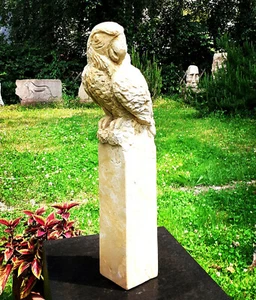 Papagei Skulptur Sandstein Parrot Ara Adri Farina Art Bird - Bild 1 von 11