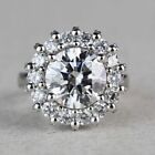 2.50 Ct Round Lab Created Diamond Women's Engagement Rings 14K White Gold Plated