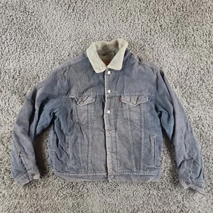 Levi's Sakko Herren Große 70520 Grau Cord Sherpa Vintage Distressed - Bild 1 von 15
