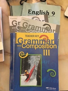 ABeka Grammar Composition III Student Test Quiz Teacher Text Key Manual A Beka - Picture 1 of 1