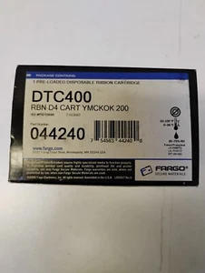 Genuine Fargo 044240 YMCKO Color Ribbon - 200 Prints  NEW - Picture 1 of 4