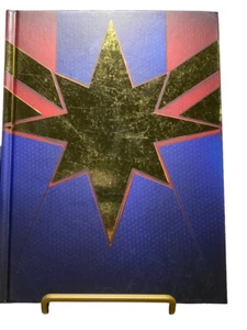 Captain Marvel Log Notebook Journal 8 1/4 X 6 1/4 Endgame Avengers Shield - Picture 1 of 2