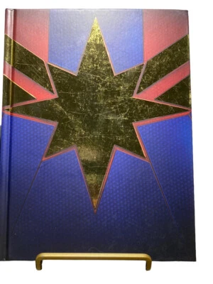 Captain Marvel Log Notebook Journal 8 1/4 X 6 1/4 Endgame Avengers Shield - Image 1 of 2