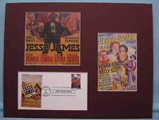 Tyrone Power & Henry Fonda in Jesse James & First day Cover