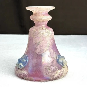 Paolo Rossi Venezia Italy Murano Art Glass 'Unearthed' Iridescent Pink Blue Vase - Picture 1 of 7