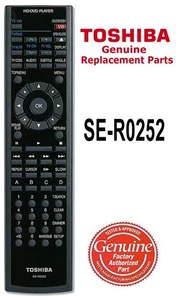 New Genuine Toshiba SE-R0252 Remote Control HD DVD Player HD-A2KU HDA20 HD-A35KU - Picture 1 of 1