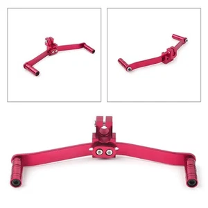 Palanca de cambios de doble vía Fit motocicleta reposapiés pedal palanca de cambios rojo aluminio - Imagen 1 de 8