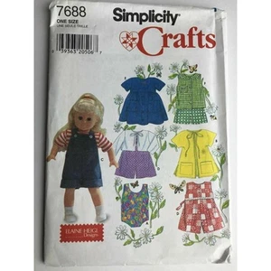 NEW Simplicity 7688 Doll Spring/Summer Wardrobe fits 18" American Girls - Picture 1 of 2
