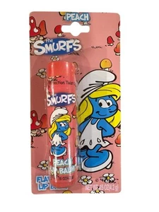 Lotta Luv THE SMURFS SMURFETTE Cartoon PEACH Flavored Lip Balm Rare Discontinued - Picture 1 of 1