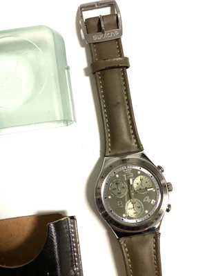 SWATCH IRONY CHRONO -  YCS446  INTENSITY  - BRAND NEW ! - Image 1 of 4