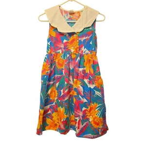 vintage Allison Ann tropical floral dress - Picture 1 of 6