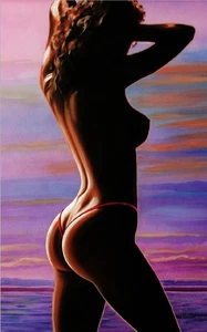 "FANTASIE DER SINNE" Bild Motiv No. 600 Akt Erotik Grafik Bild Erotic Graphic - Bild 1 von 3