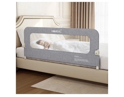HOMEAL Bed Rail for Toddlers - 59"x24" Extra Long Foldable Toddler Bed Rails - Image 1 of 4