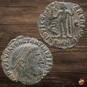 Byzantine Follis Coin - Constantine I - IOVI CONSERVATORI Nicomedia #t739 - Picture 1 of 8