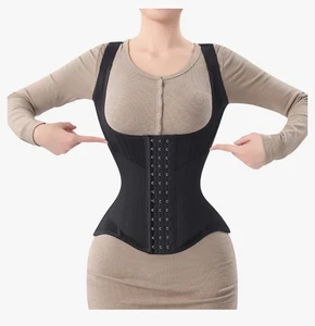 Misthin Taillentrainer für Damen Korsett Bauchkontrolle Weste Schwarz Gr. Medium Neu - Bild 1 von 3