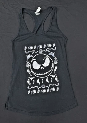 Jack Skeleton NIGHTMARE BEFORE CHRISTMAS Tank Top MEDIUM B43 - Image 1 of 4