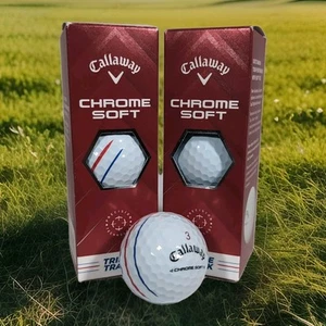 TWO Callaway Chrome Soft Triple Pack Golf Balls - White, Set of 6 Balls - Picture 1 of 5
