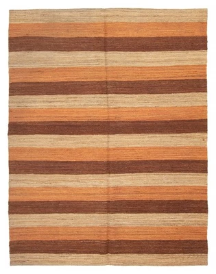 Vintage Hand Woven Traditional Kilim Rug 4'10" x 6'4" Oriental Wool Carpet - Image 1 of 4