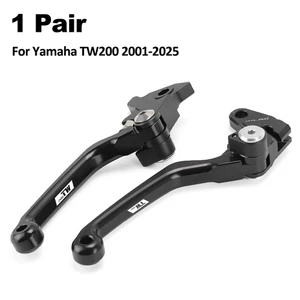 TW Logo Off-Road CNC Pivot Clutch Brake Levers Kits For YAMAHA TW 200 2001-2025 - Picture 1 of 13