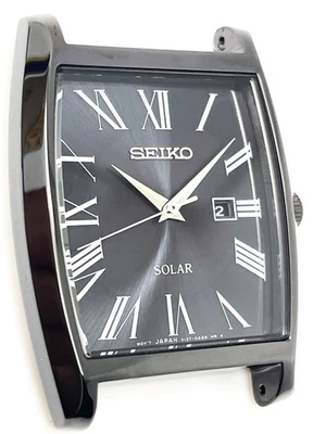 WATCH PARTS SEIKO MEN'S SOLAR V137-0AB0 MODERN NOT-WORKING ANALOG CASE SUT887 - Image 1 of 4