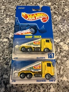 Hot Wheels Ramp Truck in Yellow 7SP Collector #187 lot of 2 - Bild 1 von 1