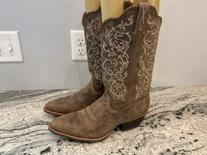 Twisted X ausgefallen genähte Western Performance Cowboystiefel runde Spitze 10 B - Bild 1 von 9