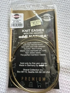 SKACEL Addi Natura Bamboo Circular Knitting Needle 40” Sz. 6 - Picture 1 of 3