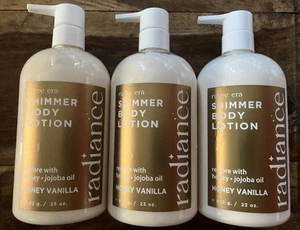3x PK RUVEE ERA Radiance SHIMMER BODY LOTION Jojoba HONEY VANILLA Home & Body Co - Picture 1 of 3
