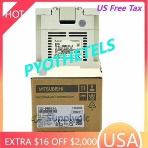 Mitsubishi PLC Module FX3U-64MR/ES-A New In Box Fast Ship 1PCS  US Free TAX - Picture 1 of 5