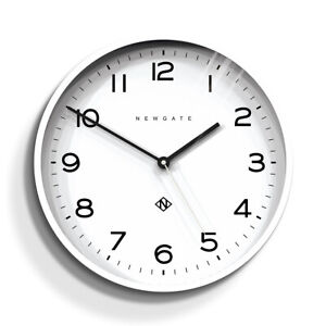 Newgate Echo Number Three Wall Clock - White - Modern Graphic Dial 