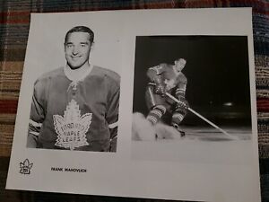 1964 FRANK MAHOVLICH NHL PHOTO ÉQUIPE NUMÉRO TORONTO ÉRABLE LEAFS HHOF HERO