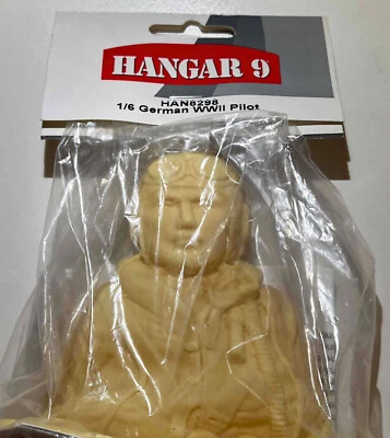 Vintage HANGAR 9 HAN8298  1/6 Scale German WWII Unpainted Pilot RC Models - Image 1 of 3