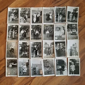 Lotto 24 immagini bianco e nero militari bambini 1942 auto picnic donne vasca15 - Foto 1 di 7